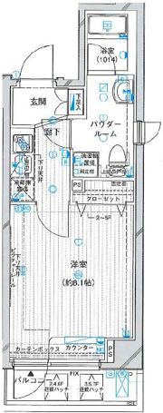 メインステージ錦糸町アヴァンセの間取り画像