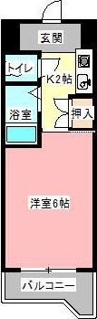 オスカーマンションの間取り画像
