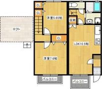 プリビレッジ B棟の間取り画像