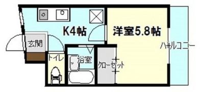 メゾン上安の間取り画像