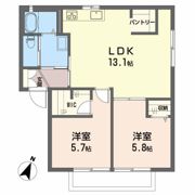 ロイヤル田坂Ⅱ B棟の間取り画像