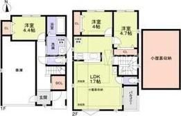 門真市小路町戸建Bの間取り画像