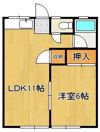 パラシオン折尾の間取り画像
