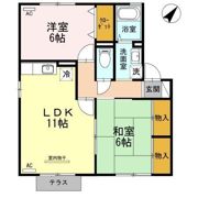 セジュール誠之の間取り画像