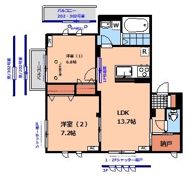 Reveur Hachimanyamaの間取り画像