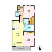ルピナス 参番館の間取り画像