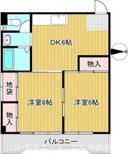 キャレット栗林の間取り画像