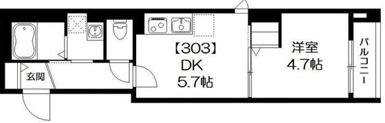K館の間取り画像