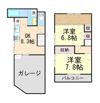 豊南町ガレージ付テラスハウスの間取り画像
