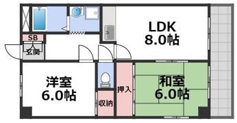 M’プラザ城東弐番館の間取り画像