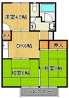 コーポ春永F棟の間取り画像