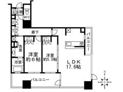 プレサンスレジェンド堺筋本町タワーの間取り画像