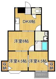 レジデンスTAKAKI B棟の間取り画像