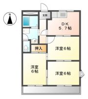 浜北グランドマンションの間取り画像
