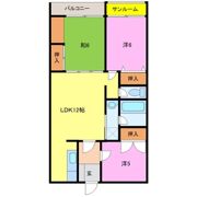 サンパーラ板垣の間取り画像