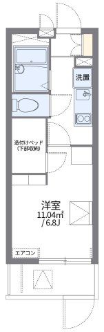 レオパレスNEW BROADの間取り画像