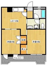 コーポ小林 小倉の間取り画像