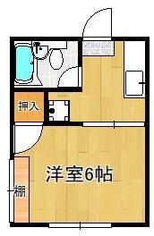 ホワイトハイツ枝光の間取り画像