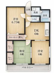 石川勉マンションの間取り画像