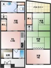 豊島北1丁目テラスハウスAの間取り画像