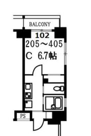 スカイコート?島の間取り画像