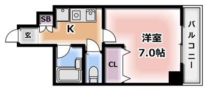 グラシアス中島の間取り画像