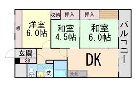豊中スカイハイツの間取り画像