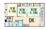 豊中スカイハイツの間取り画像