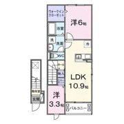 プラシード掛川の間取り画像