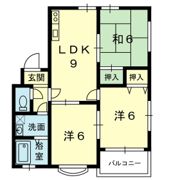 ハーモニーハウスⅡ B棟の間取り画像