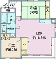第2美芳ハイツの間取り画像
