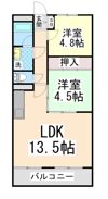 芦屋サウスマンションの間取り画像