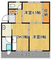 ビレッジハウス小倉南1号棟の間取り画像