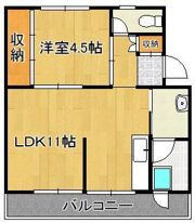 ビレッジハウス小倉南1号棟の間取り画像