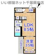 YR蘇我の間取り画像