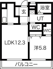 向陽町レジデンスの間取り画像