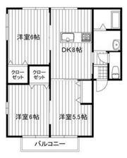 コタニアパートの間取り画像