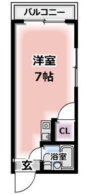 千功ハイツの間取り画像