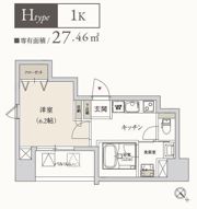 プライマル月島の間取り画像