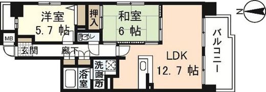 スカールTAKATAの間取り画像