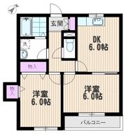 【ヘーベルメゾン】サンドミール2000の間取り画像
