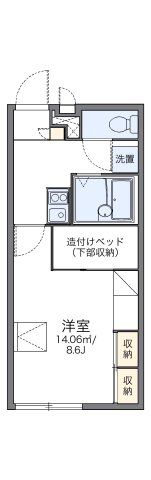 レオパレスサンクレール 柏Bの間取り画像