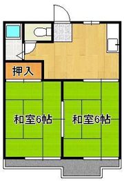 タウニー通谷A棟の間取り画像