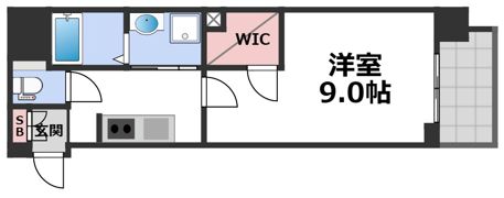 プレサンス堺筋本町駅前の間取り画像