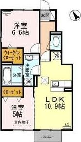ウィット竜泉寺 B棟の間取り画像