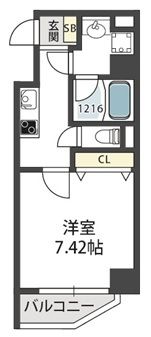 モンサンミッシェル北浜の間取り画像
