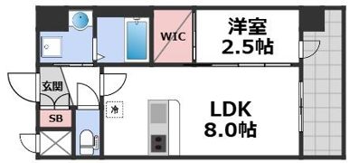 セレニテ南堀江エクラの間取り画像