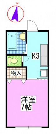 ハイツモノマの間取り画像