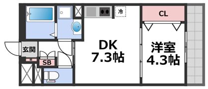 リアライズ長居公園通の間取り画像
