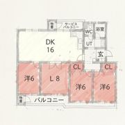 藤阪ハイツ D3練の間取り画像
